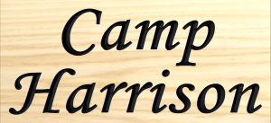 Camp Harrison sign